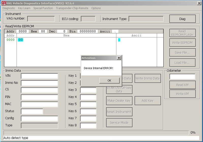 Device Internal Error