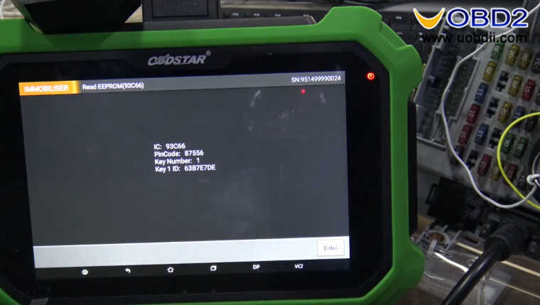 OBDSTAR X300 DP Plus Read PIN Code for Fiat Delphi 93c66 (12)