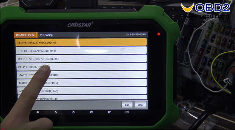 OBDSTAR X300 DP Plus Read PIN Code for Fiat Delphi 93c66 (3)