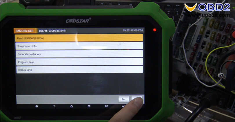 OBDSTAR X300 DP Plus Read PIN Code for Fiat Delphi 93c66 (6)
