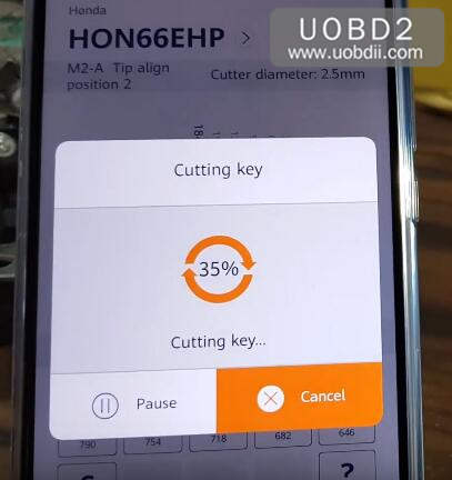 How to Use Xhorse Condor Dolphin Cut Honda HON66 Key (10)