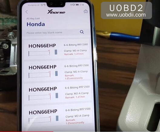 How to Use Xhorse Condor Dolphin Cut Honda HON66 Key (5)