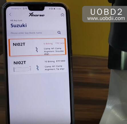 How to Use Xhorse Dophin Cut Key for SUZUKI Access Bike (4)