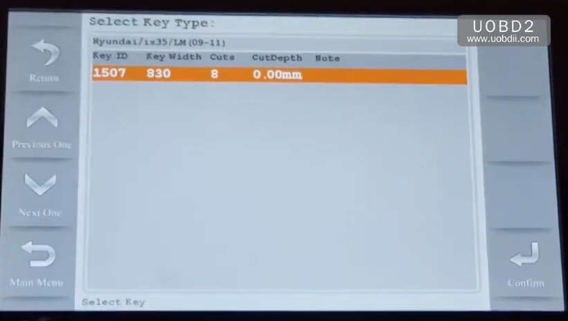 How to Use Codor Mini Plus Cut Keys for Huyndai ix35 Grand (5)
