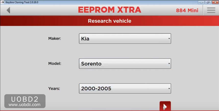 How to Use Keyline 884 to Add New Key for KIA Sorento 2005 (3)