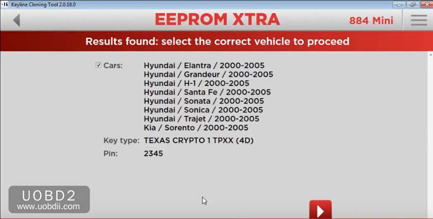 How to Use Keyline 884 to Add New Key for KIA Sorento 2005 (6)