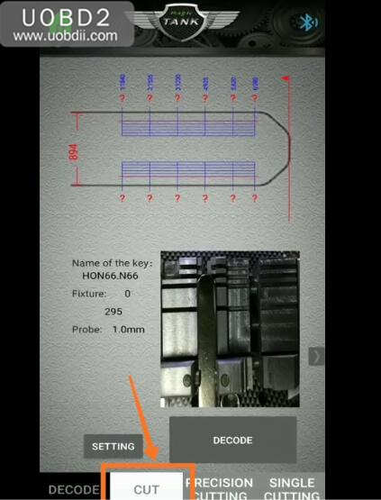 How to Use 2M2 Key Cutting Machine to Cut HON66 Key (6)