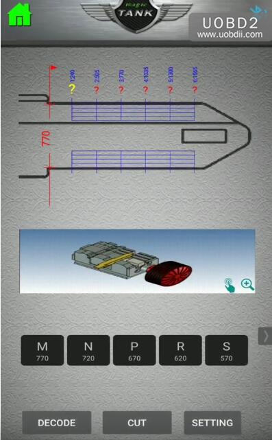How to Use 2M2 Key Machine Cut Peugeot NE73 Key (3)