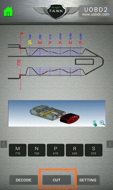 How to Use 2M2 Key Machine Cut Peugeot NE73 Key (9)